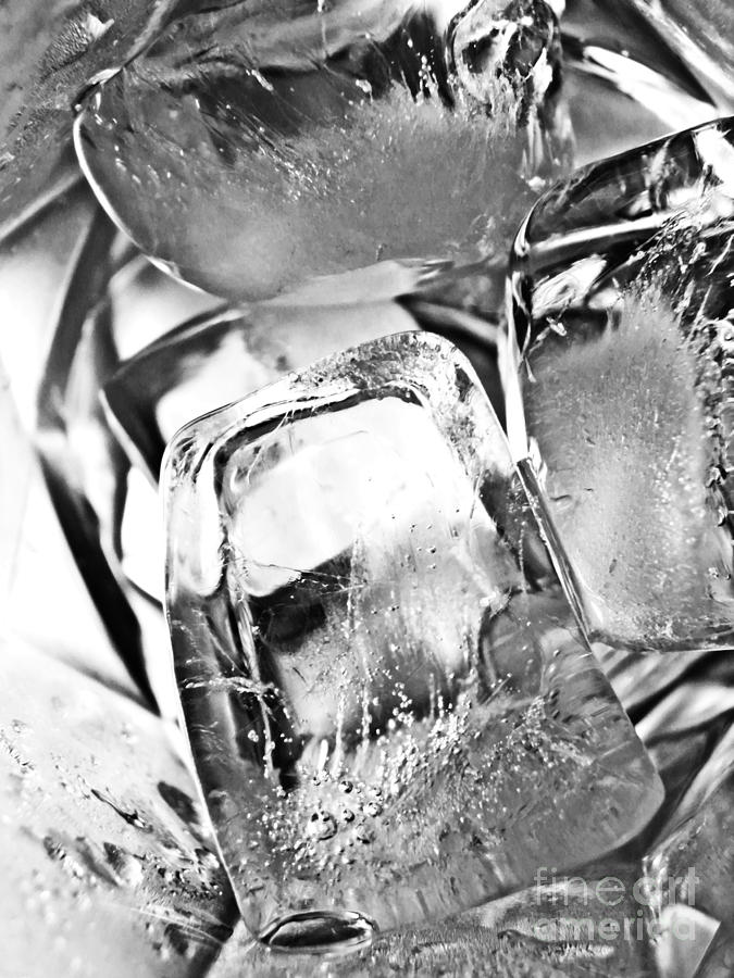 Ice Cube Photograph - Ice Cubes 4 by Sarah Loft
