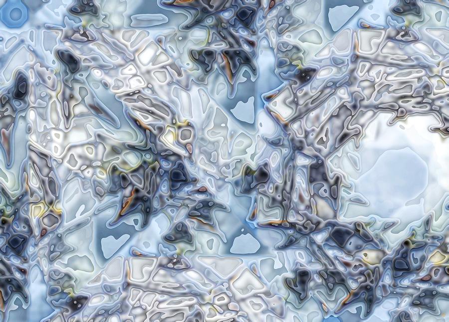Ice Field Digital Art by Ron Bissett