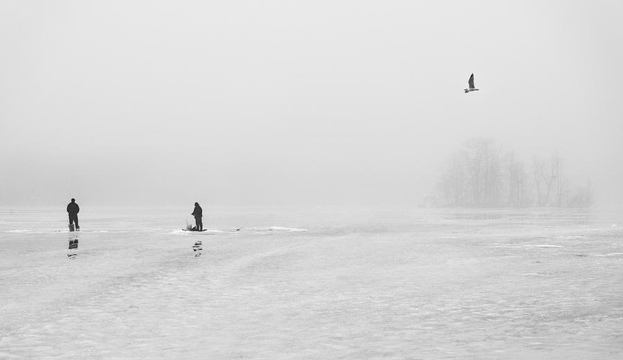 Ice Fishermen Photograph by Dick Pratt