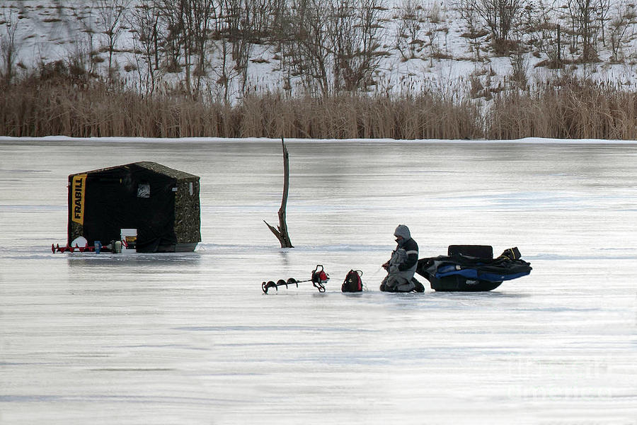 Ice Fishing 101 Photograph by Stephen Schwiesow