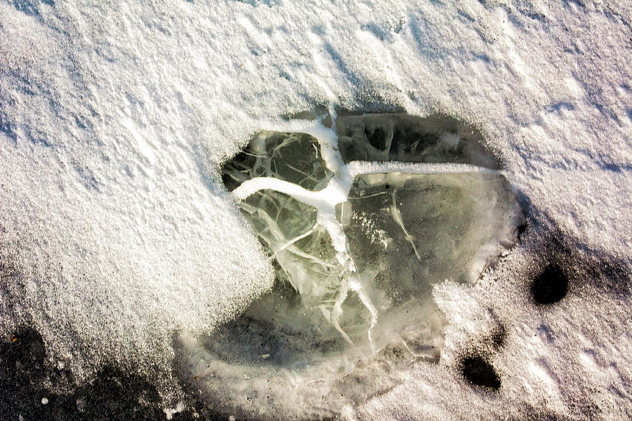Ice Fishing Hole 21 Photograph by Steven Ralser