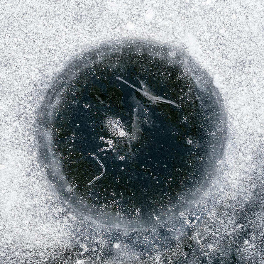 ice Fishing Hole 24 by Steven Ralser