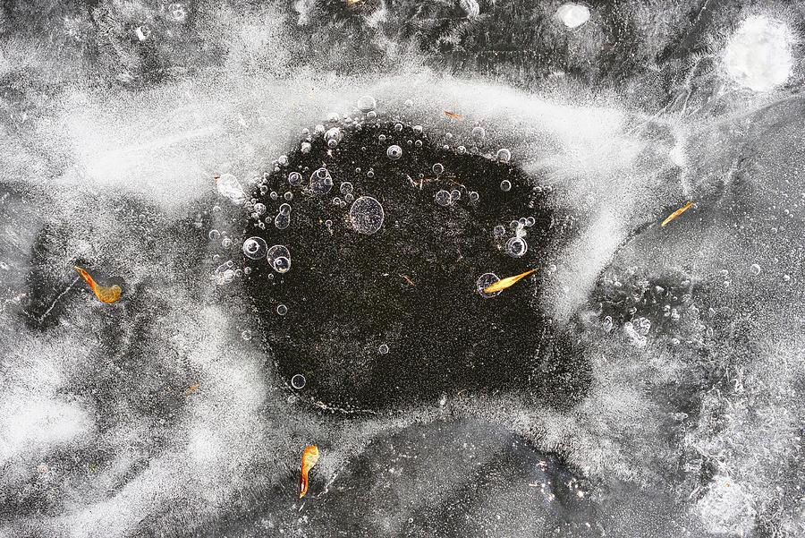 Ice Fishing Hole 31 Photograph by Steven Ralser
