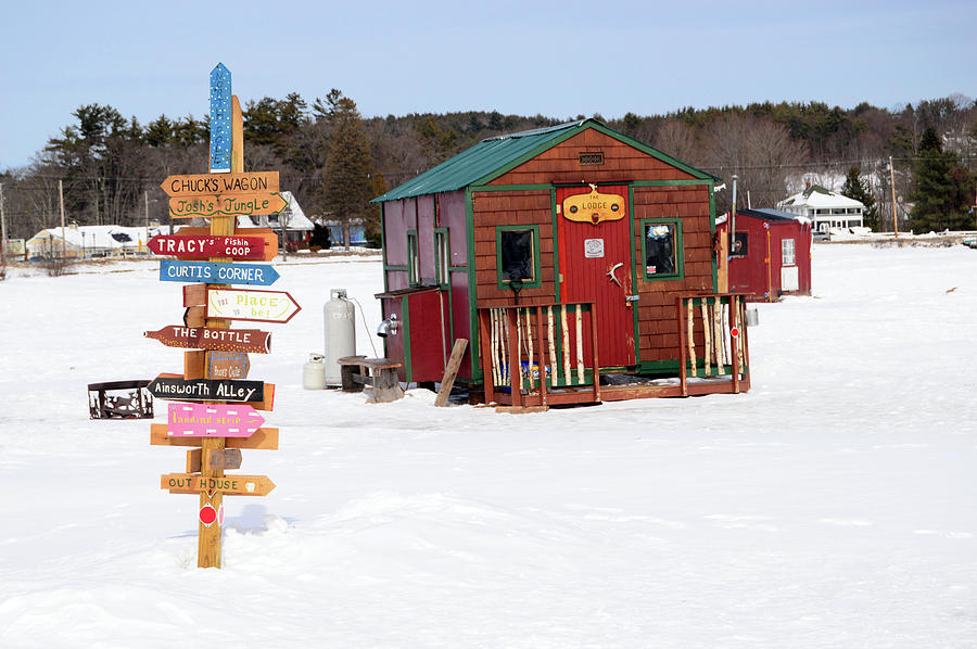 Ice Fishing Photograph by James Kirkikis