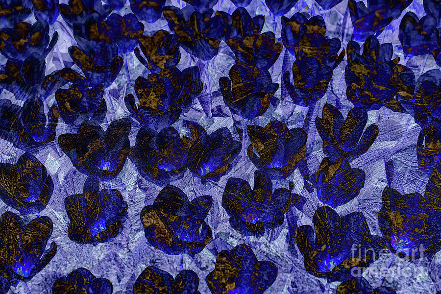 Purple tulips background Digital Art by Patricia Hofmeester