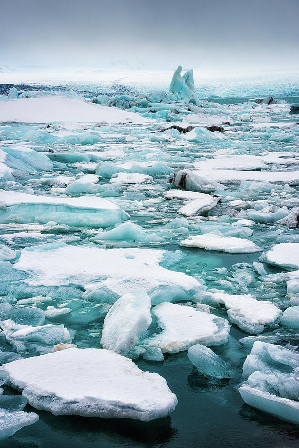 Ice galore in the Jokulsarlon Glacier Lagoon Iceland Photograph by Matthias Hauser