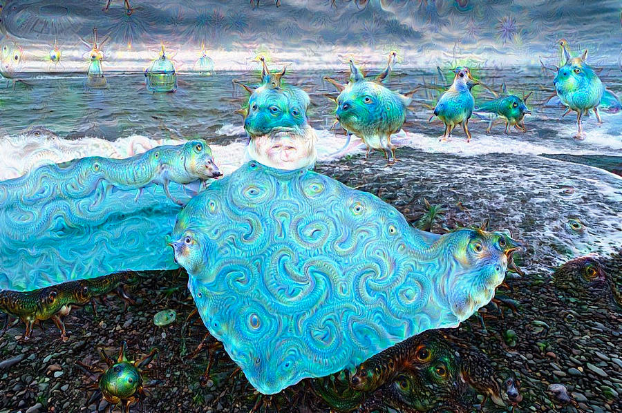 Ice in Iceland surreal deep dream picture Digital Art by Matthias Hauser