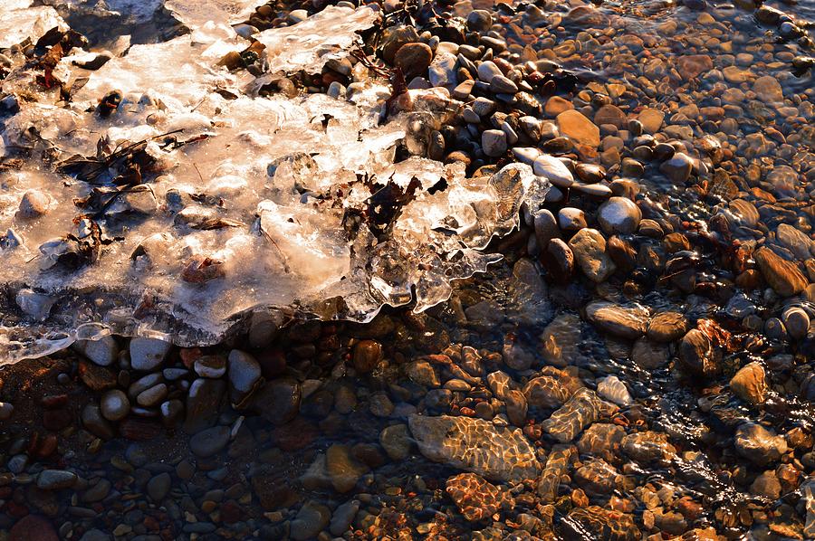 Ice In The Stream  Photograph by Lyle Crump