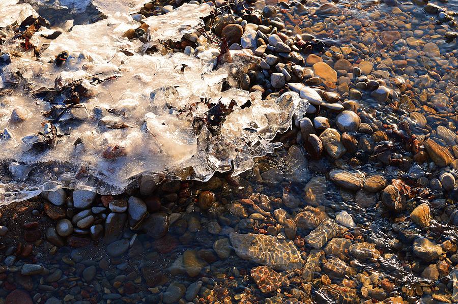 Ice In The Stream Two  Digital Art by Lyle Crump