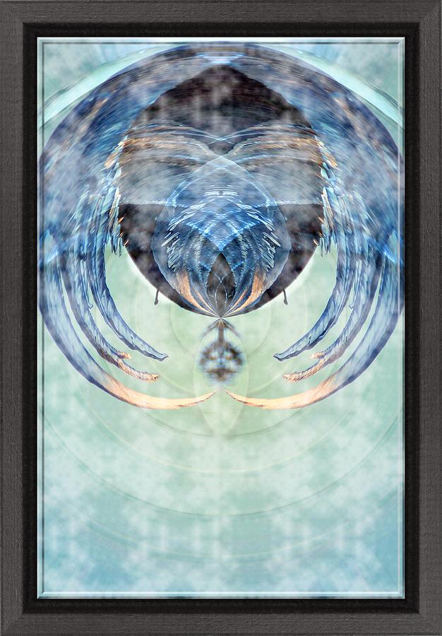 Ice layered effect and framed Photograph by Karl Rose