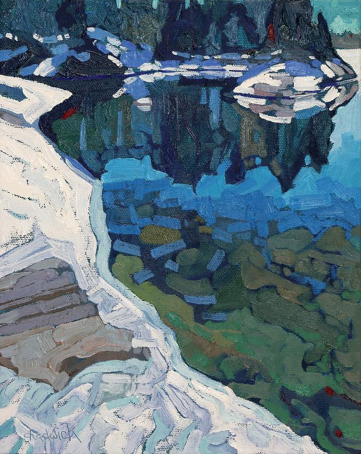 Ice Ledge Painting by Phil Chadwick