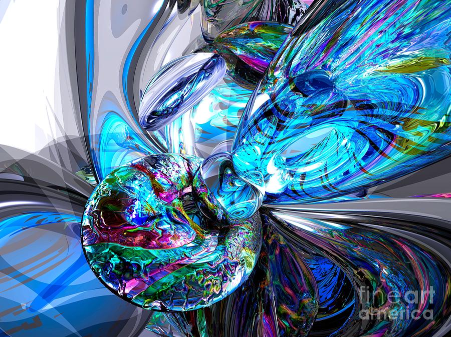 Abstract Digital Art - Ice Majesty Abstract by Alexander Butler