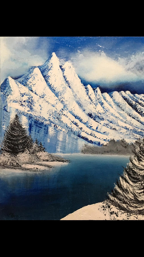 ice mountain painting