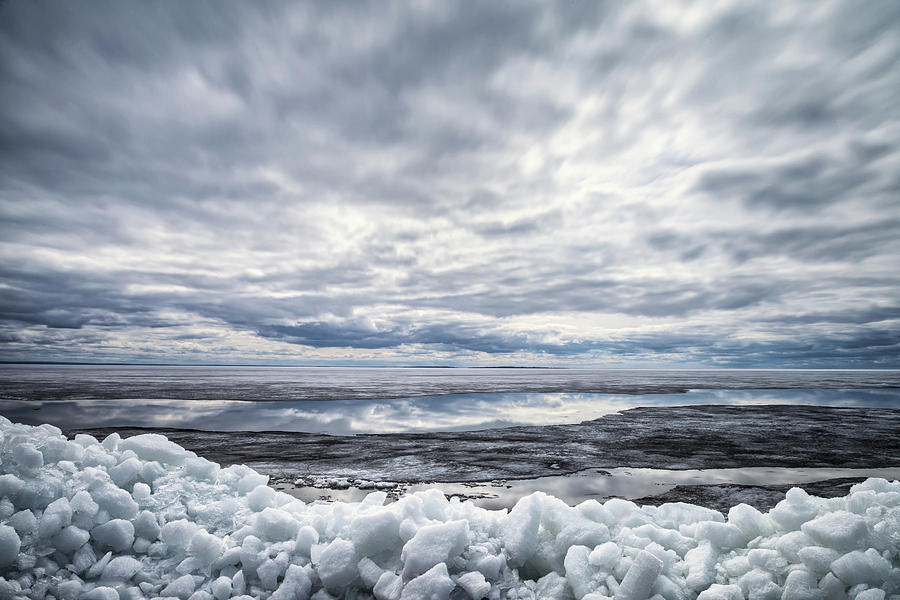 Ice on Lake Nipissing Photograph by Brian Boudreau | Fine Art America