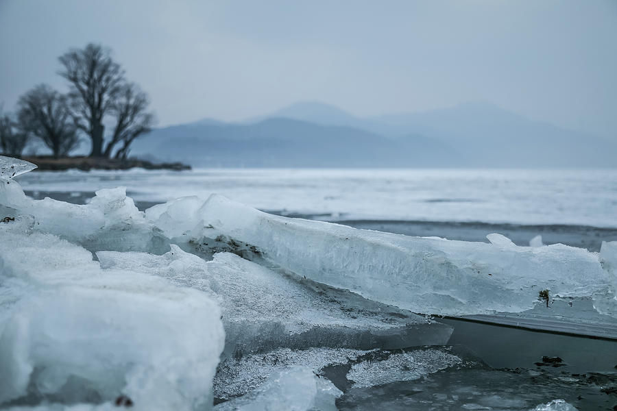 Ice On The Lake Photograph by Hyuntae Kim