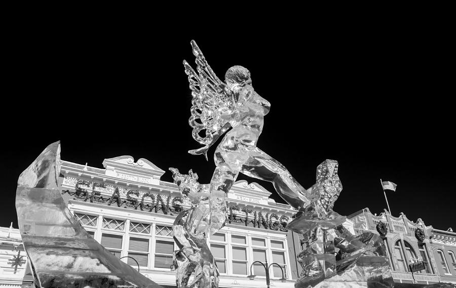 The Annual Ice Sculpting Festival In The Colorado Rockies, The Siren Of Greek Mythology Photograph by Bijan Pirnia