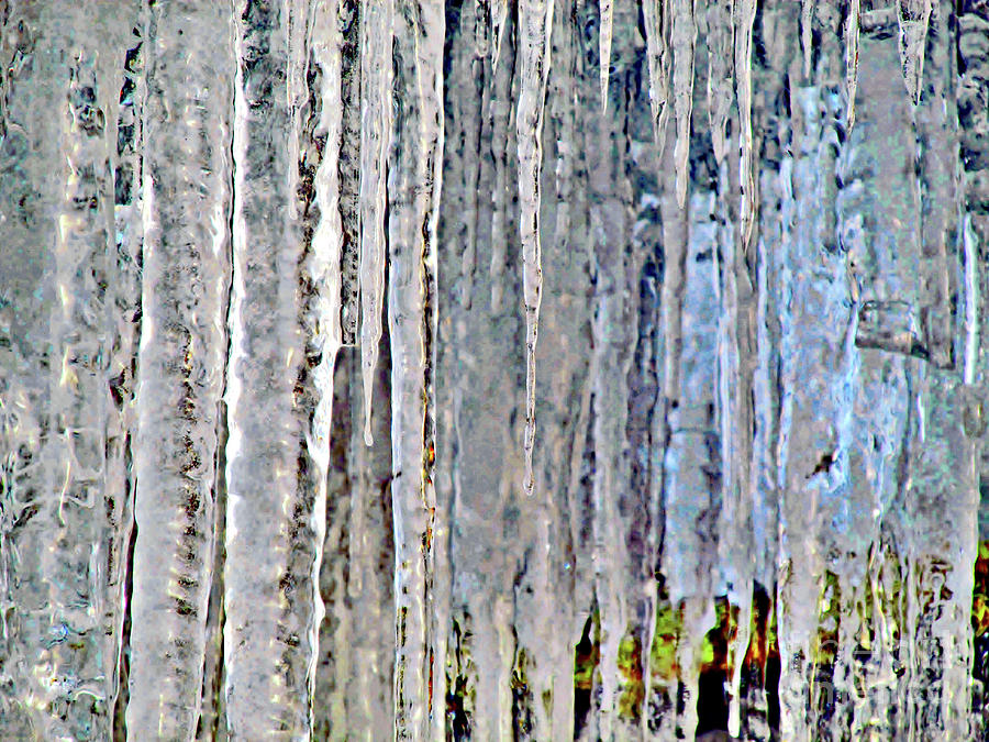 Ice Sickle Curtains Photograph By Don Baker