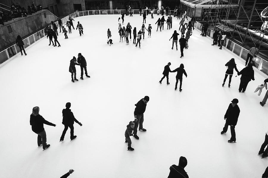 Ice Skaters Photograph