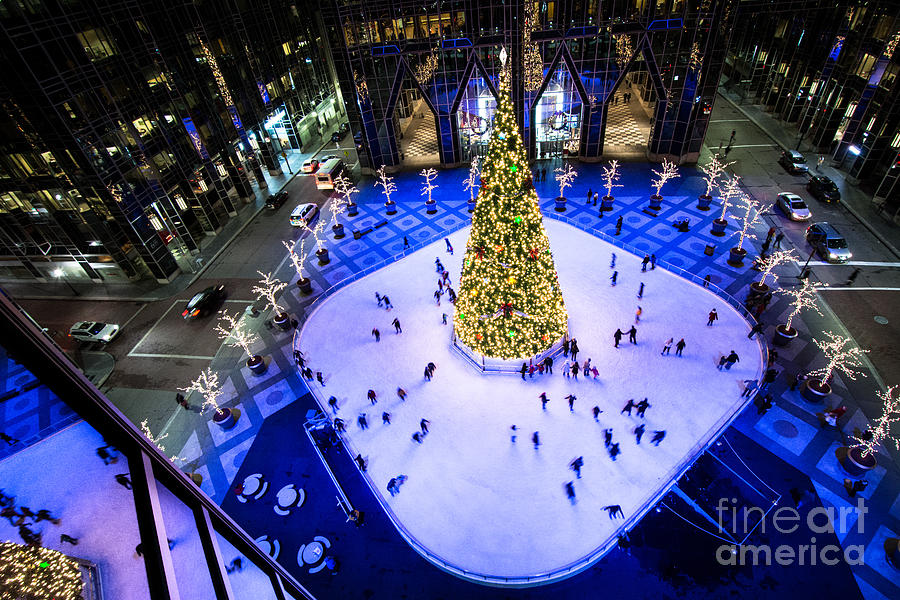 Ice Skating Rink  PPG Place Photograph by Amy Cicconi