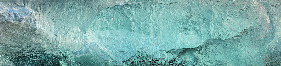 Ice Texture Panorama Photograph by Andy Astbury