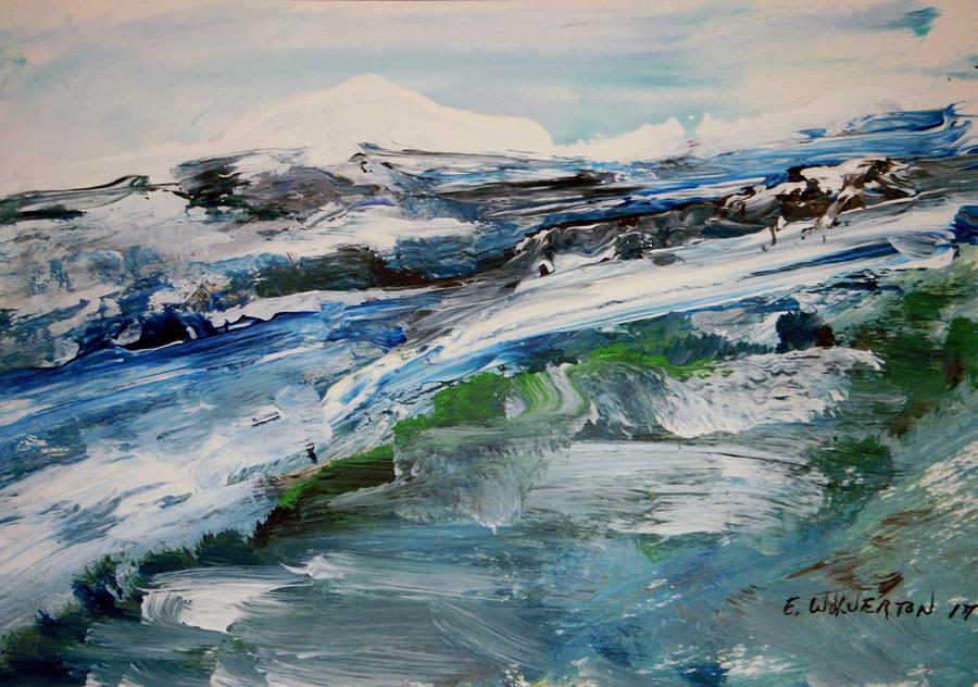 Ice Water Hills Painting by Edward Wolverton