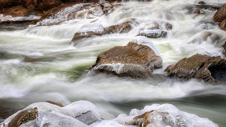 Ice Water Rapids Photograph by Bill Wakeley