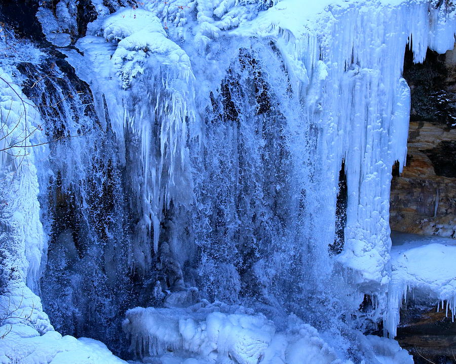 Ice Waterfall Photograph By Arvin Miner Fine Art America