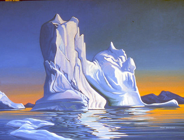 Iceberg Baffin Bay Painting by Paul Gauthier - Fine Art America