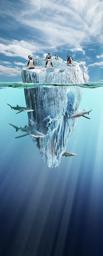 Iceberg Digital Art by Dray Van Beeck