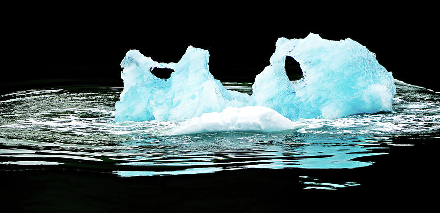 Iceberg Floating In Ice Cold Waters From The North  Photograph by Alex Grichenko