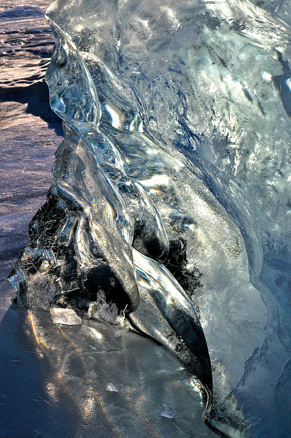 Iceberg in Mendenhall Lake Photograph by Cathy Mahnke