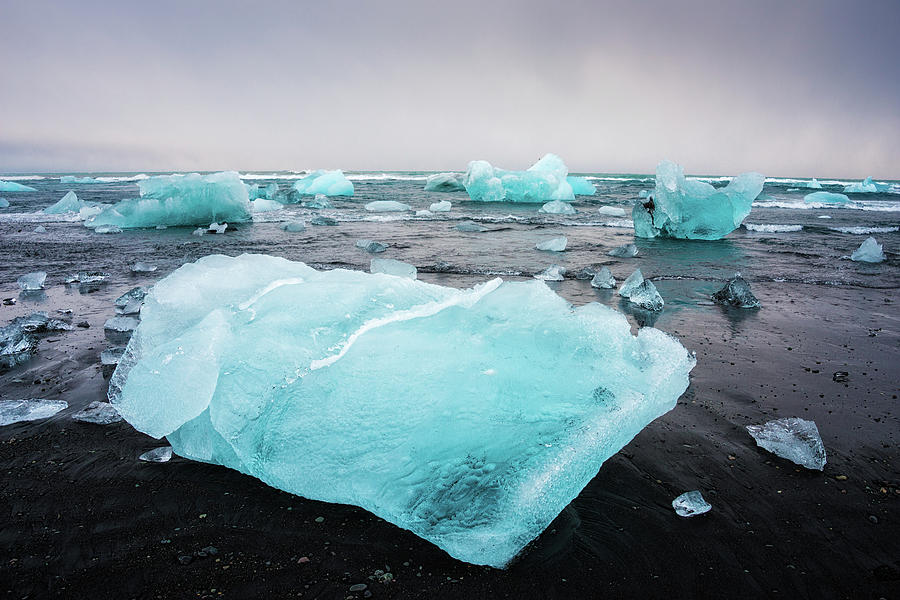 Iceberg pieces in Iceland Jokulsarlon Photograph by Matthias Hauser