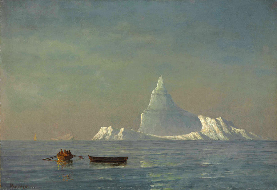 Icebergs Painting by Albert Bierstadt