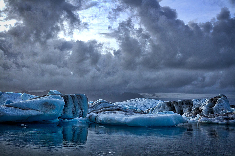 Icebergs In Glacier Lagoon #2 - Iceland Photograph by Stuart Litoff