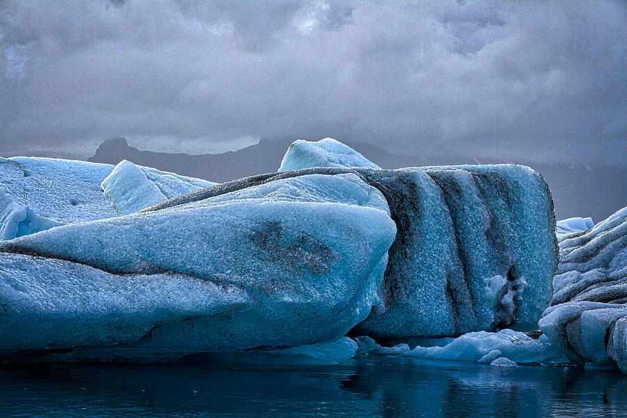 Icebergs In Glacier Lagoon #4 - Iceland Photograph by Stuart Litoff