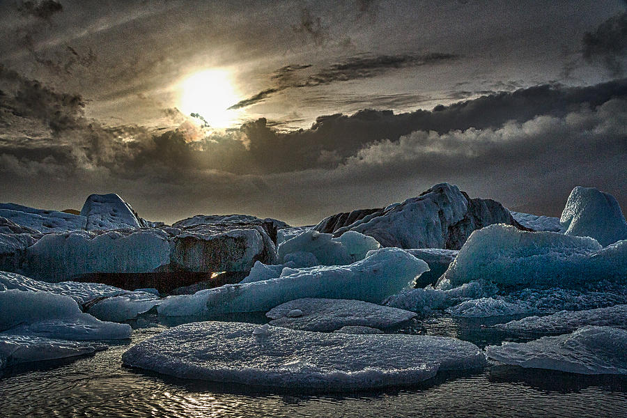 Icebergs In Glacier Lagoon #6 - Iceland Photograph by Stuart Litoff