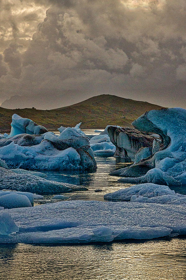 Icebergs In Glacier Lagoon #8 - Iceland Photograph by Stuart Litoff