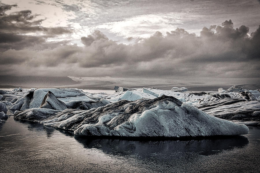 Icebergs in Glacier Lagoon - Iceland Photograph by Stuart Litoff