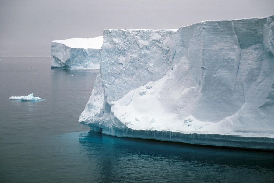 Iceberg Photograph - Icebergs in the Weddell Sea antarctica by Brian Lockett