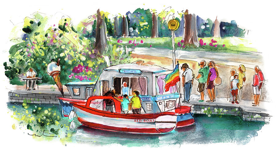 Icecream Boat In York Painting by Miki De Goodaboom