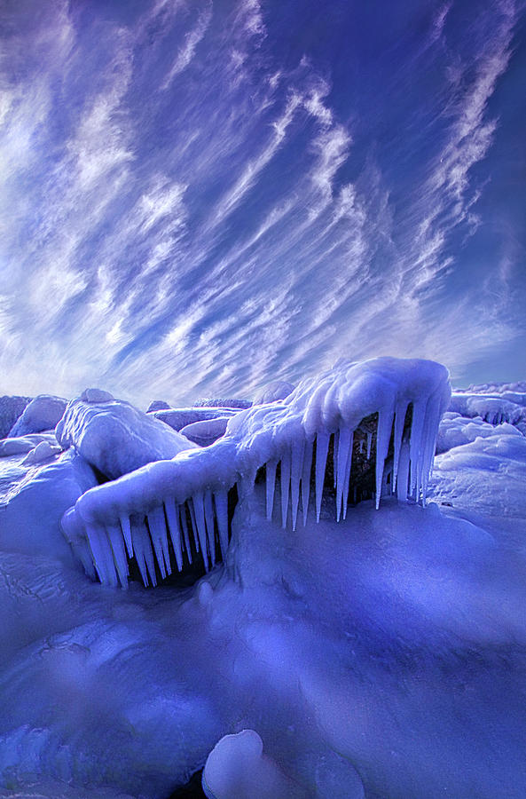 Iced Blue Photograph by Phil Koch