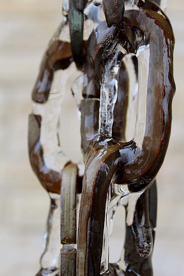 Iced Chains  Photograph by Scott Burd