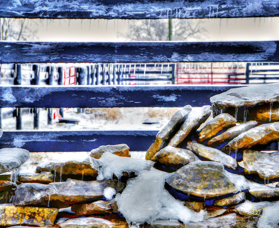 Iced Fence Photograph by Sam Davis Johnson