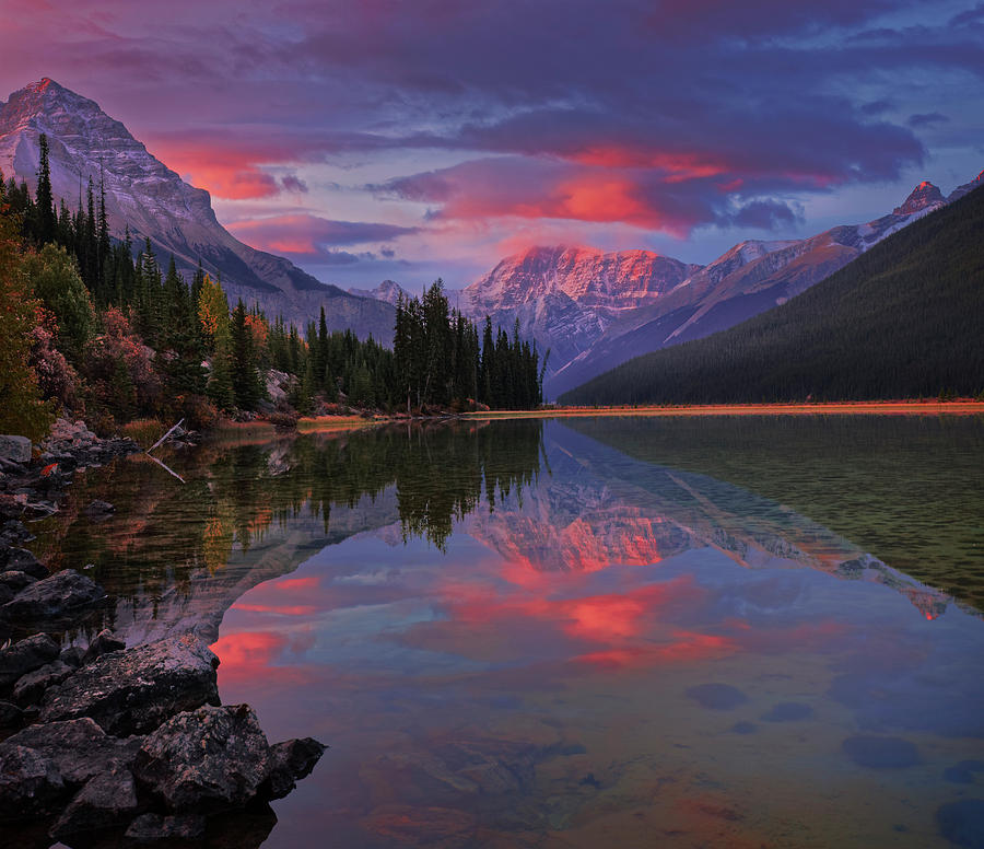 Icefields Parkway Autumn Morning Photograph by Dan Jurak