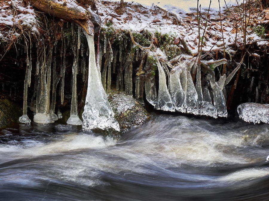 Icehorns. Liesijoki spring Photograph by Jouko Lehto