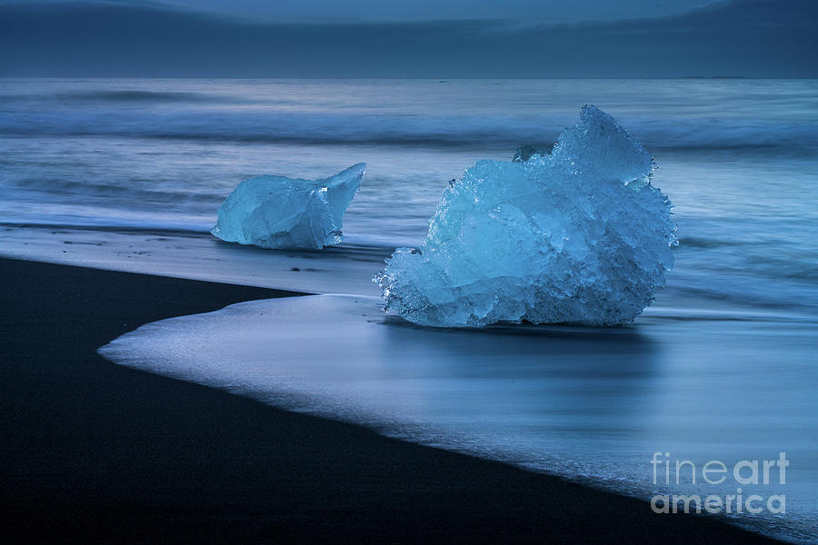 Iceland Blue Ice Monolith Photograph by Mike Reid