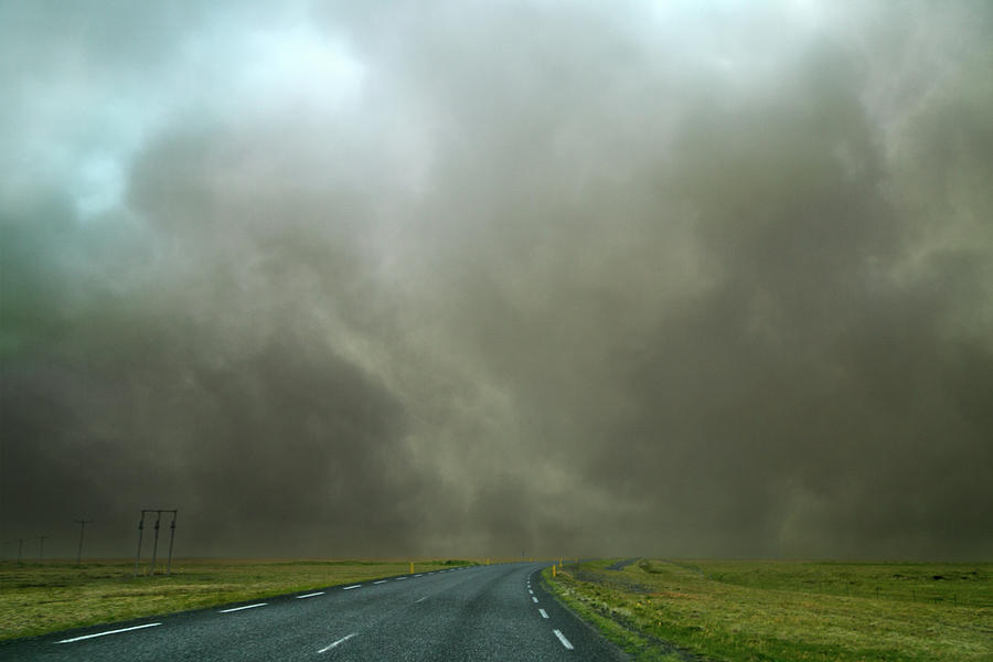Iceland Photograph - Iceland Dust Storm Reynisfjara by Betsy Knapp