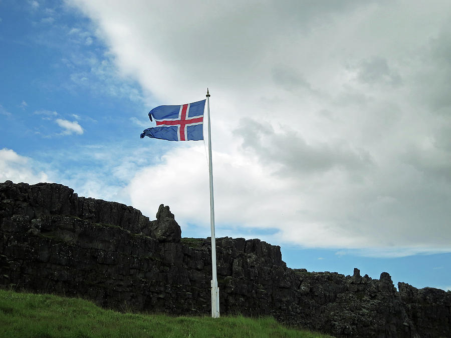 Iceland Flag Photograph by Pema Hou