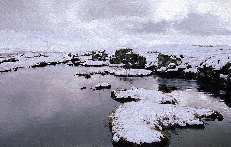 Iceland Lake Digital Art by Roy Pedersen
