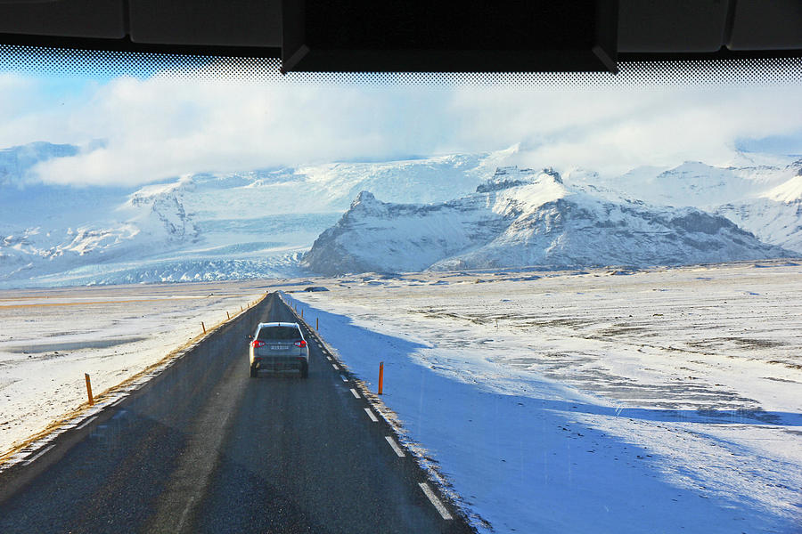 Iceland Looking out the bus window Roads, Mountains, Sky Iceland 2 2192018 2027.jpg Photograph by David Frederick